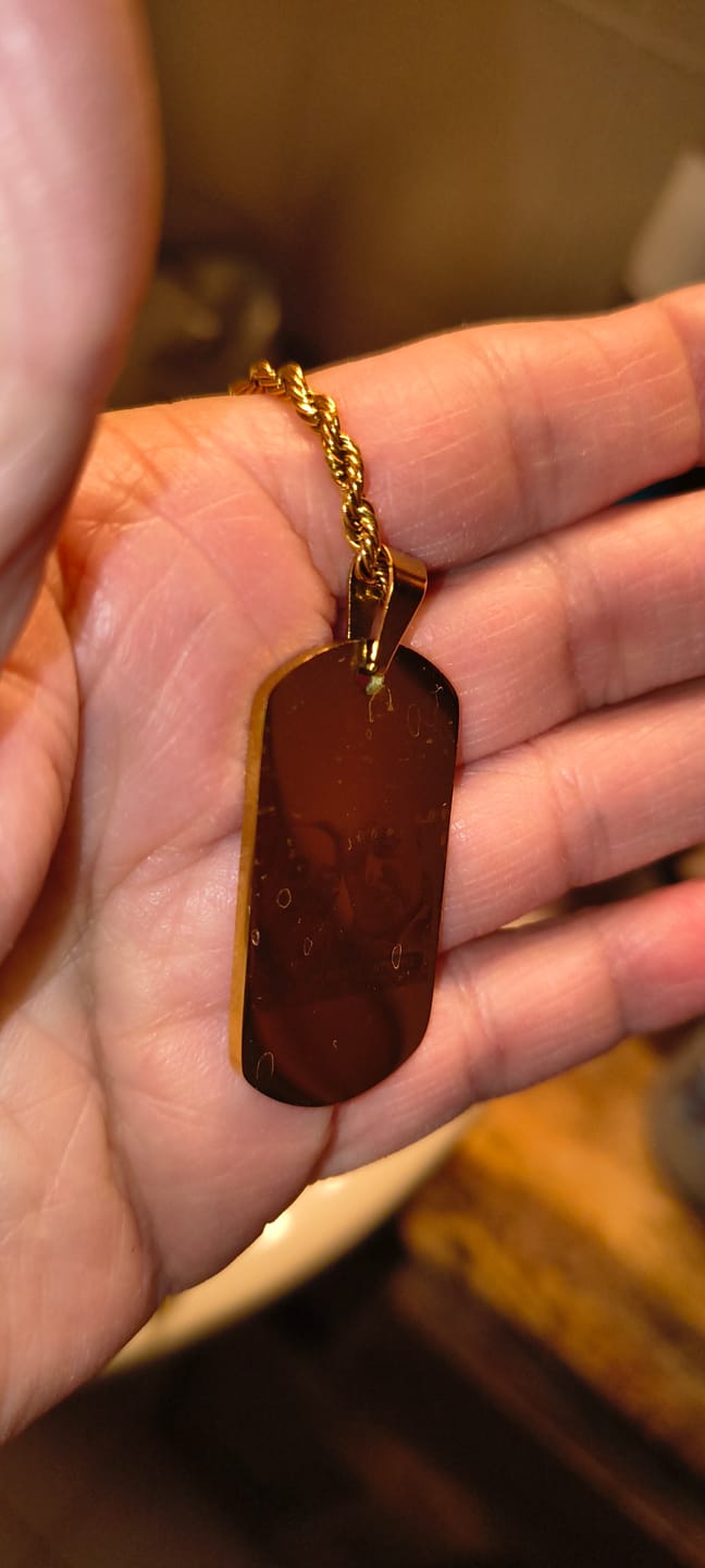 Customer photo review of Collana Memory Foto Incisa