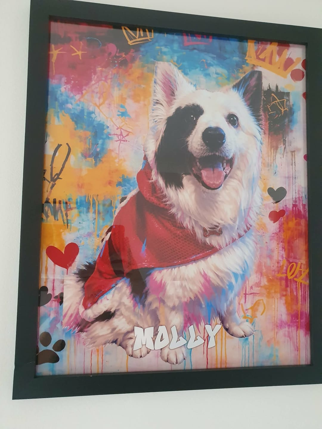 Customer photo review of Graffiti -  Personalised Poster