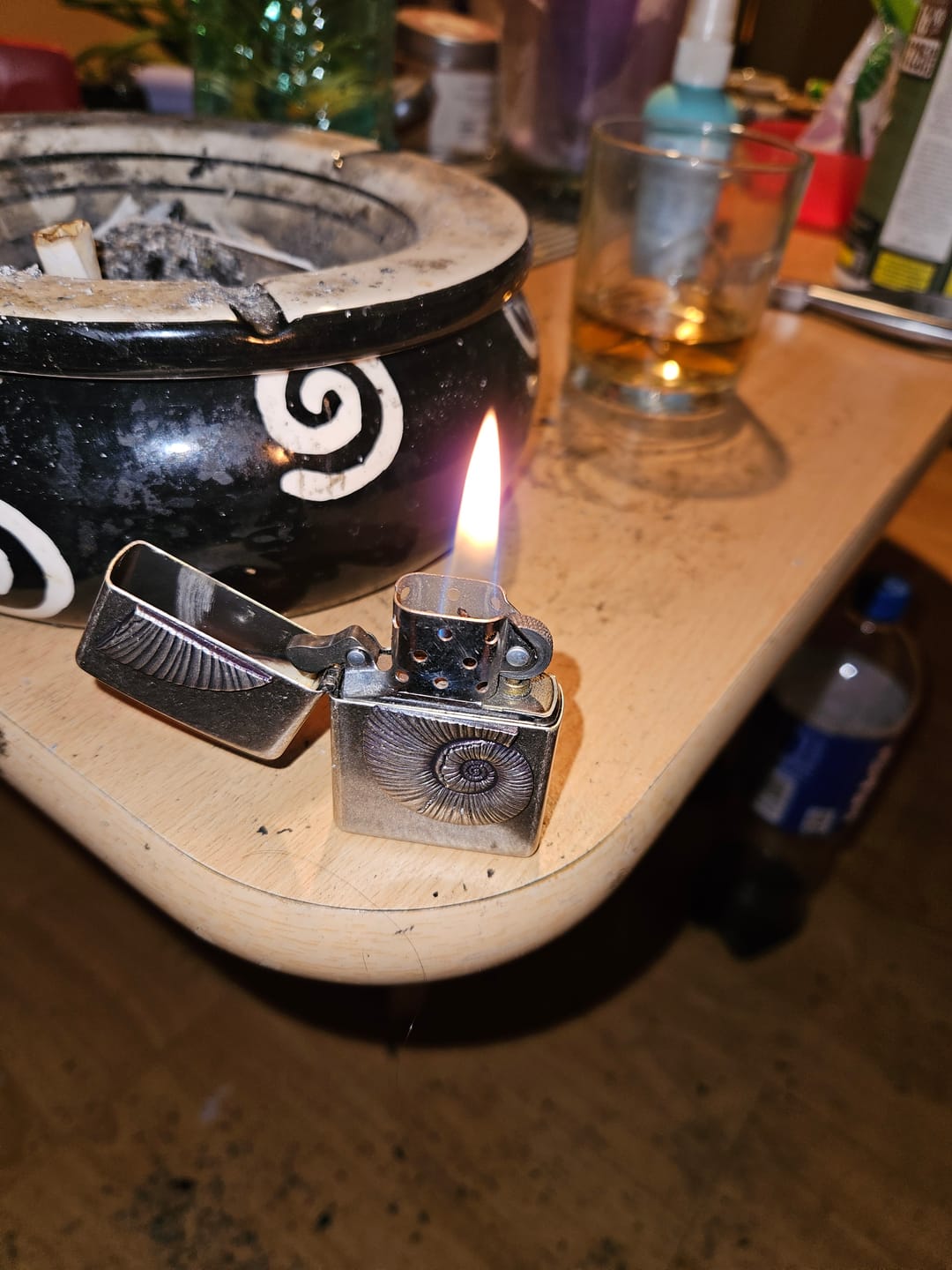 Customer photo review of Zippo Feuerzeug Fossile Muschel - Antique Silver