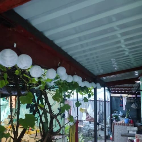 Customer photo review of Solar Lantern String Lights IP65 Waterproof Outdoor Garden Patio Decor