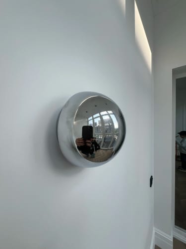 Customer photo review of Eclipse Chrome Globe Wall Light Japandi Sphere Sconce