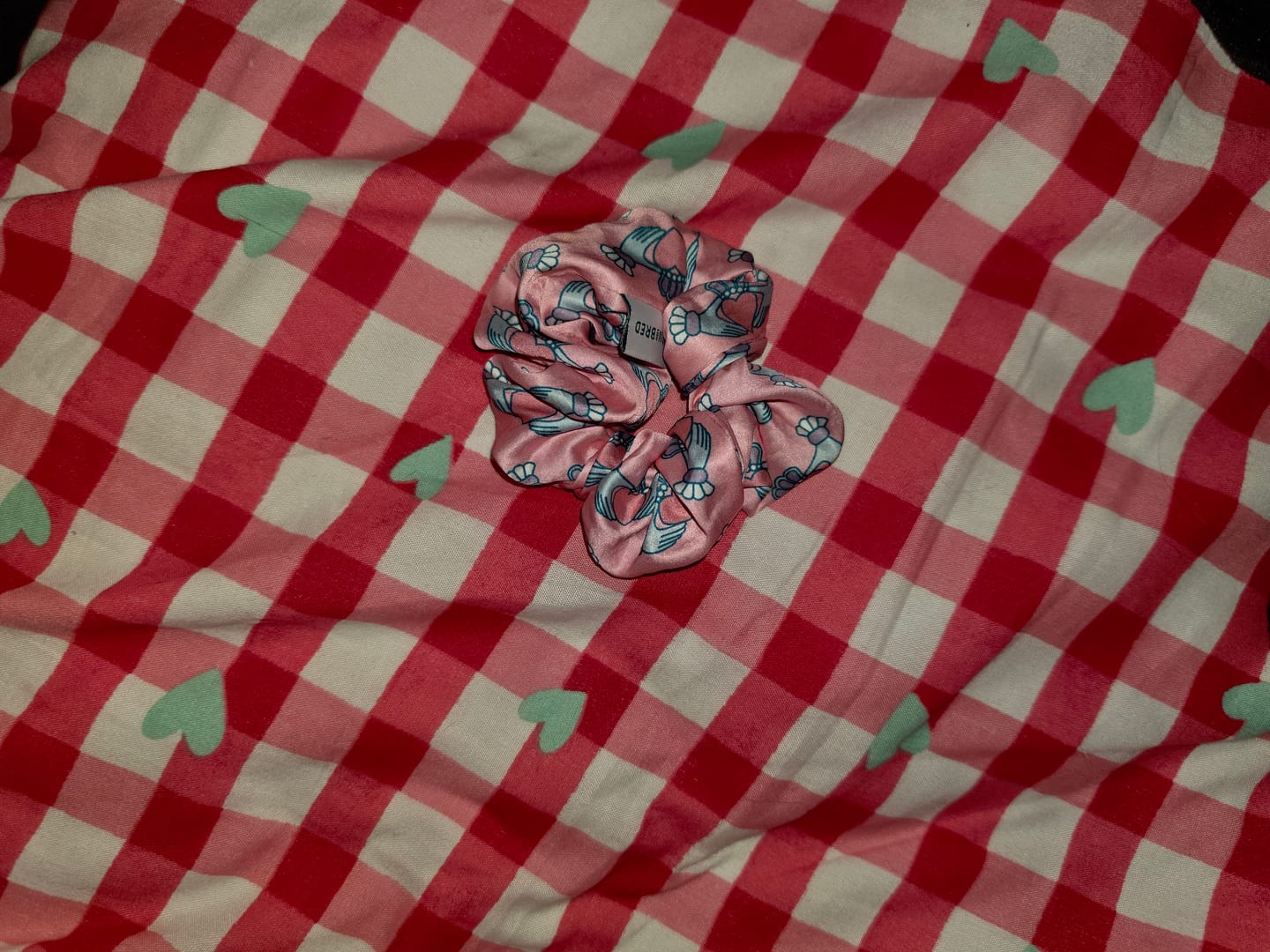 Customer photo review of Pink Claddagh Scrunchie | Born & Bred