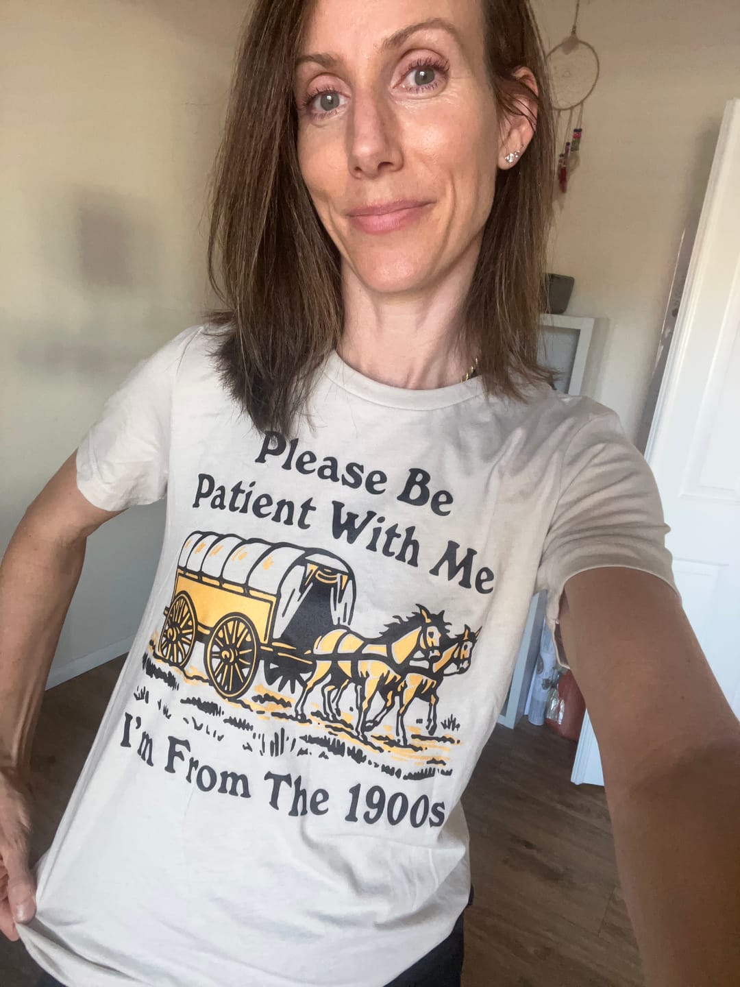 Customer photo review of Please Be Patient With Me I'm From The 1900s Tee