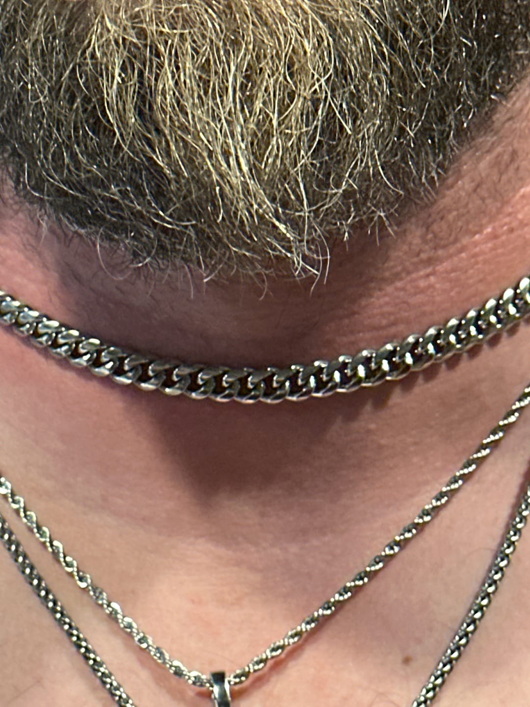 Customer photo review of "Unbreakable" Cuban (Silver) 8mm