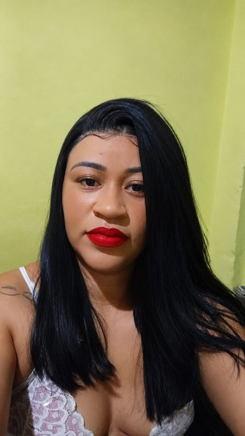 Customer photo review of Lace Front Bio Fibra Pansy 13*3  - Castanho Escuro 1B