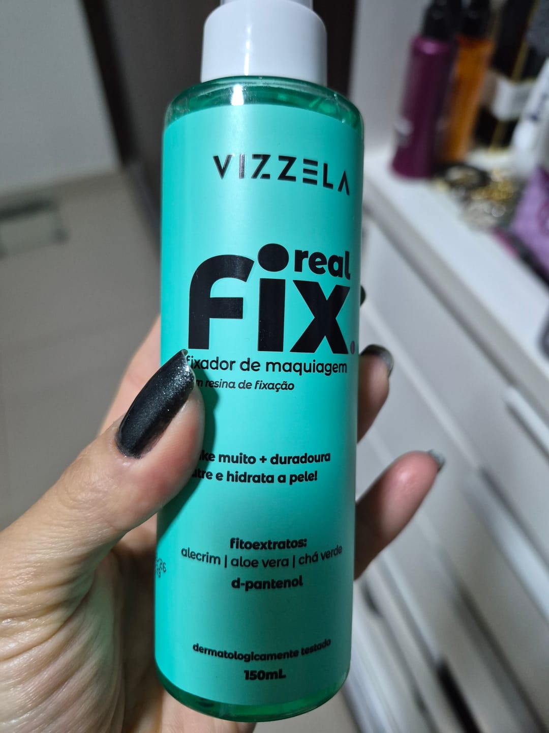 Customer photo review of Fixador de Maquiagem Real Fix - Vizzela