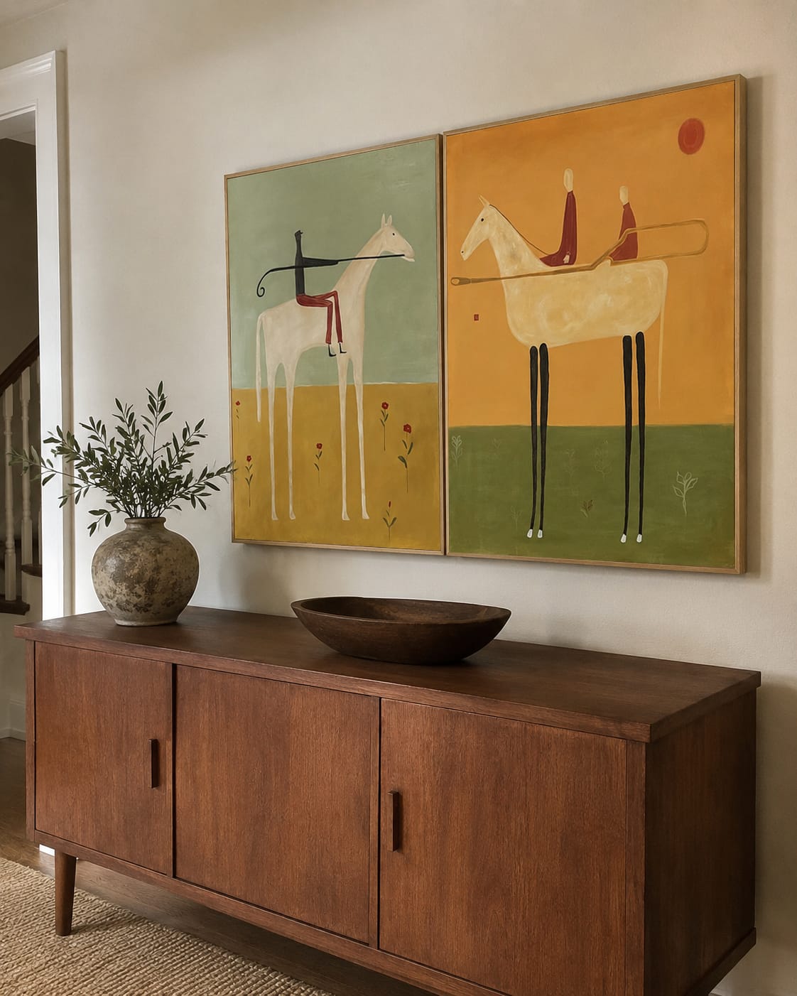Customer photo review of Vintage Americana Art Set of 2 #VA125