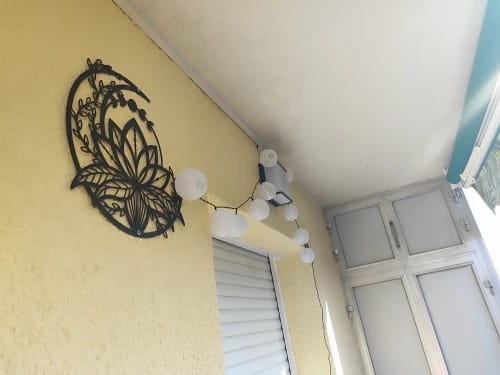 Customer photo review of Solar Lantern String Lights IP65 Waterproof Outdoor Garden Patio Decor
