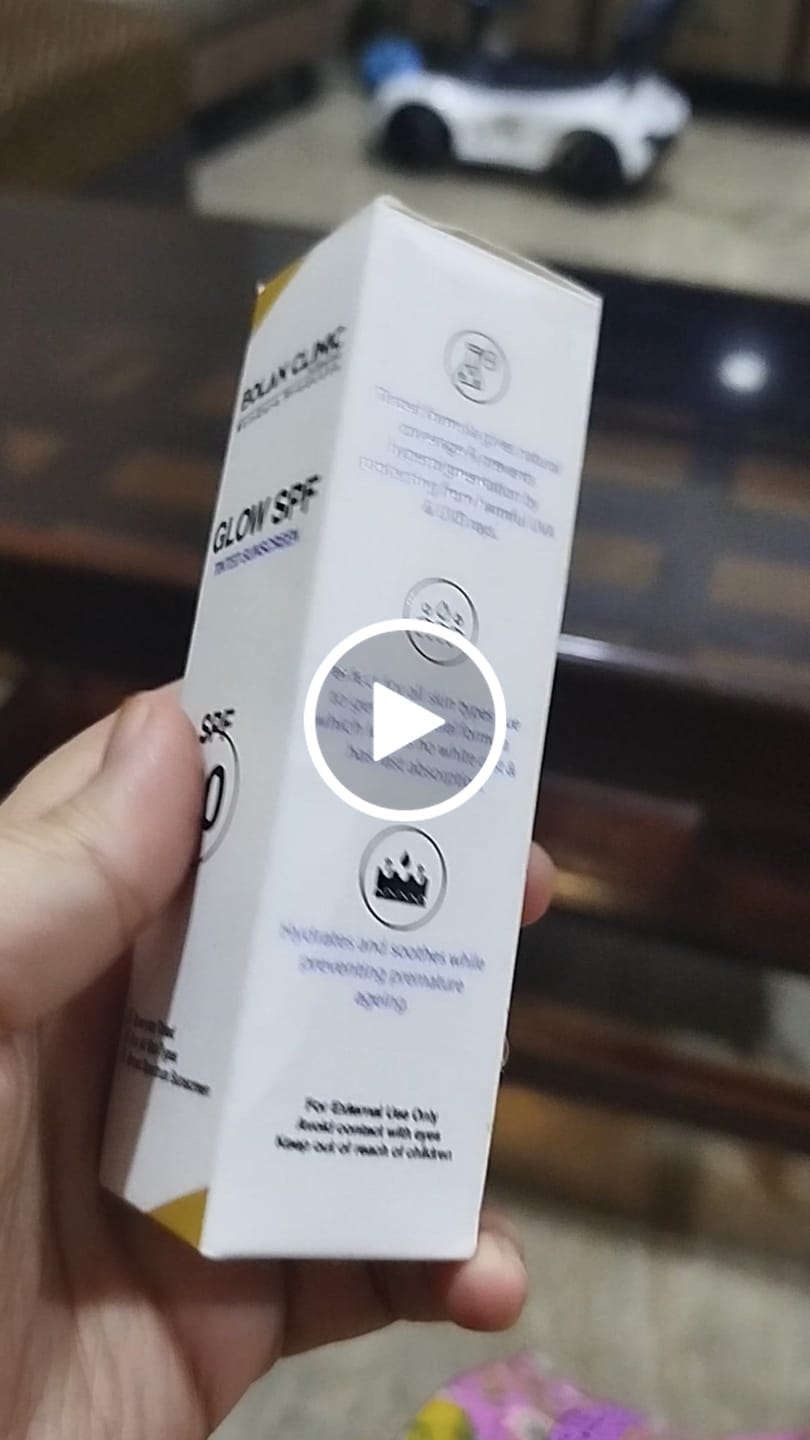 Customer video review of Glow SPF - Tinted Sunscreen Broad Spectrum Sunscreen, SPF 60, Ideal for all Skin Types