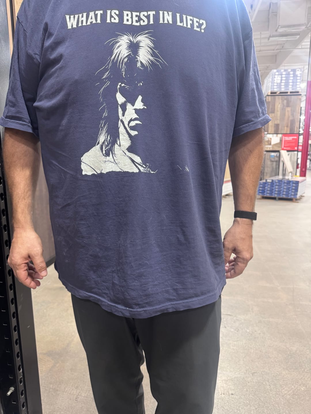 Customer photo review of What is Best In Life Comfort Colors T-Shirt