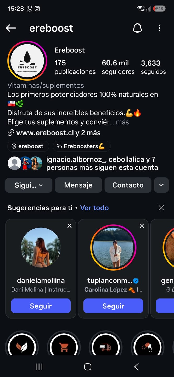 Customer photo review of EREBOOST | 60 Cápsulas