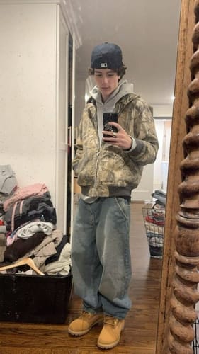 Customer photo review of Vintage Camo Carhartt Hooded Jacket™