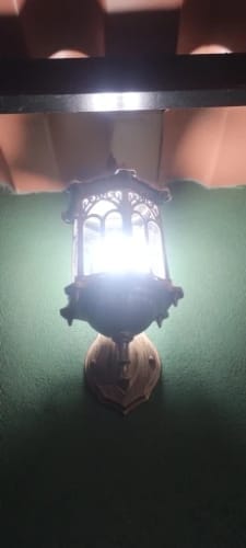 Customer photo review of European Style Outdoor Wall Lamp E27 IP55 Retro Aluminium Courtyard