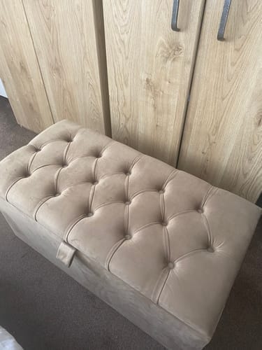 Customer photo review of Storage Ottoman Box