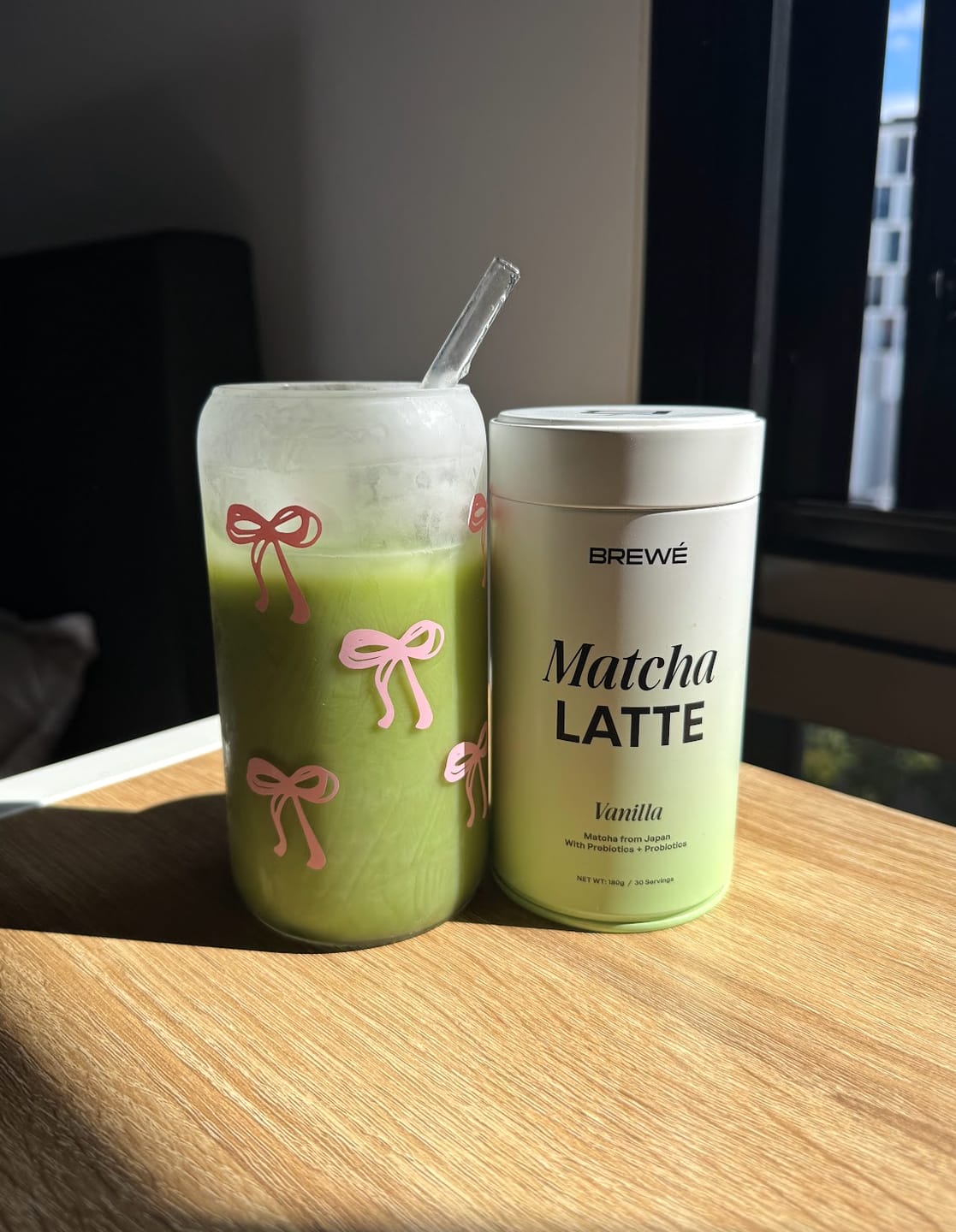 Customer photo review of Vanilla Matcha+ Latte Powder