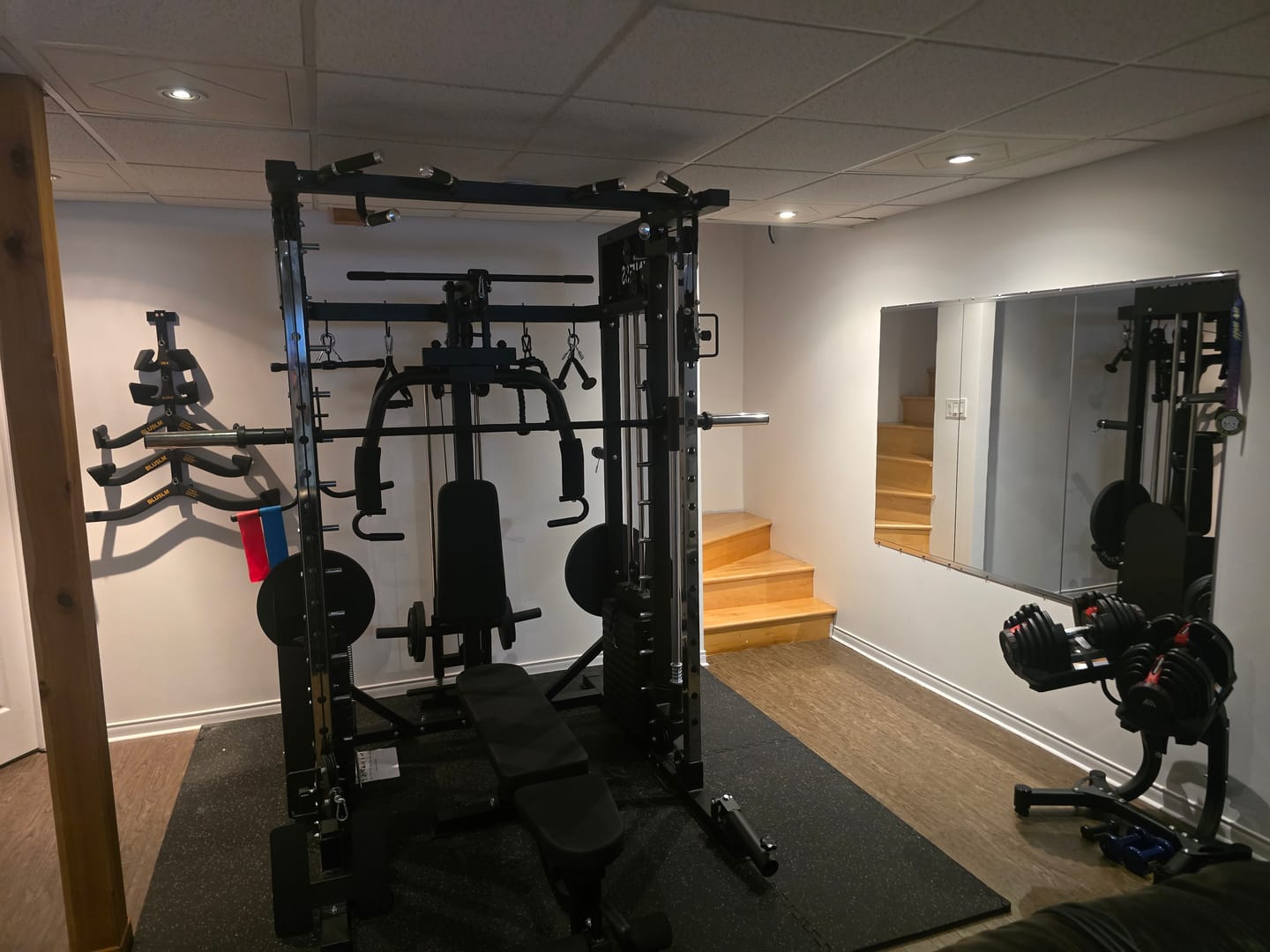 Customer photo review of MF800 All-In-One Smith Machine Premium Pack with Iron Plates Kit + Olympic Barbell