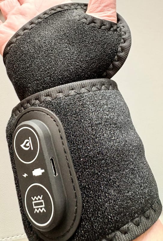 Customer photo review of ZyaVie™ 3-in-1 Red Light Wrist Wrap