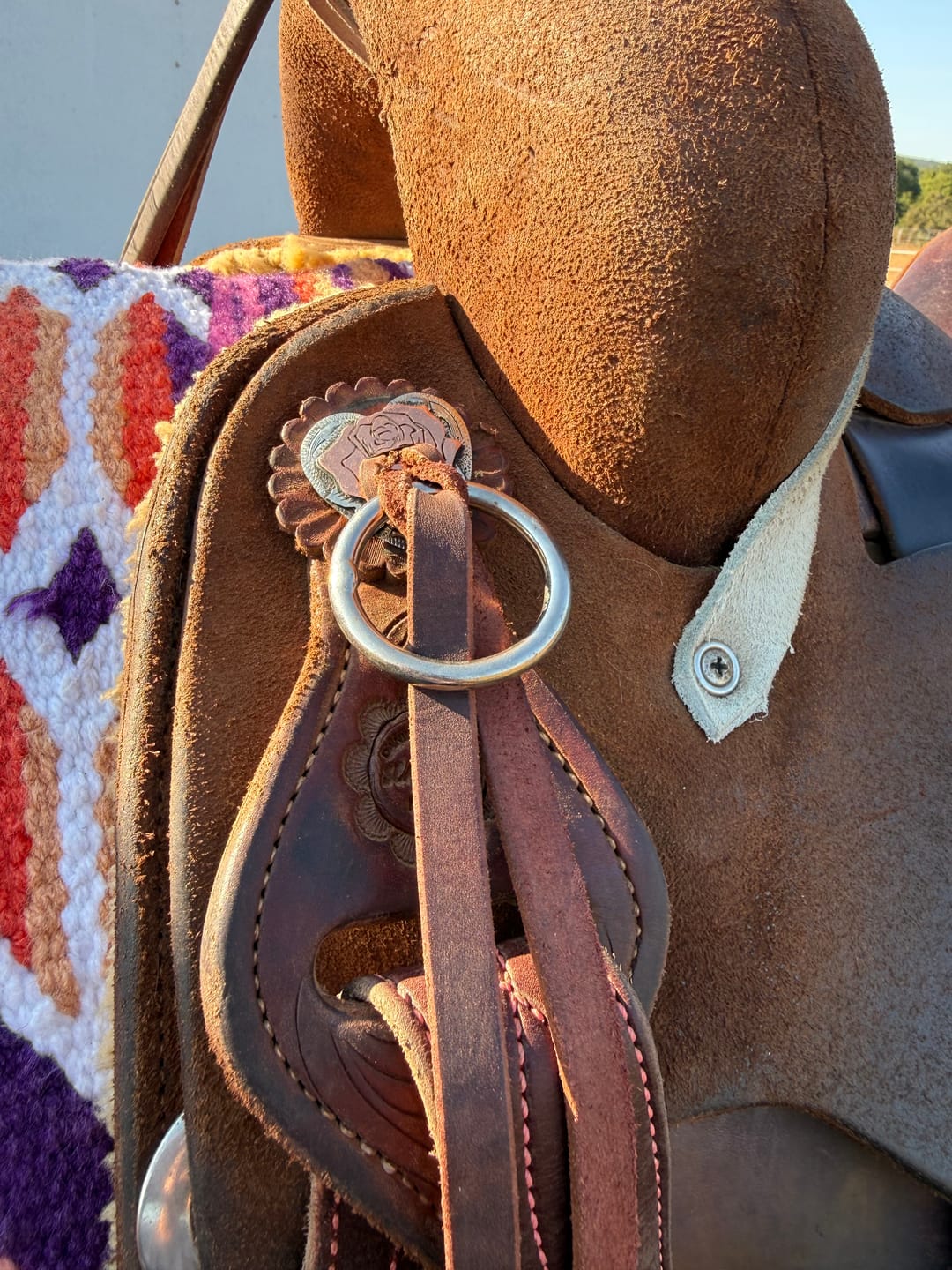 Customer photo review of Custom Saddle Set Concho Design