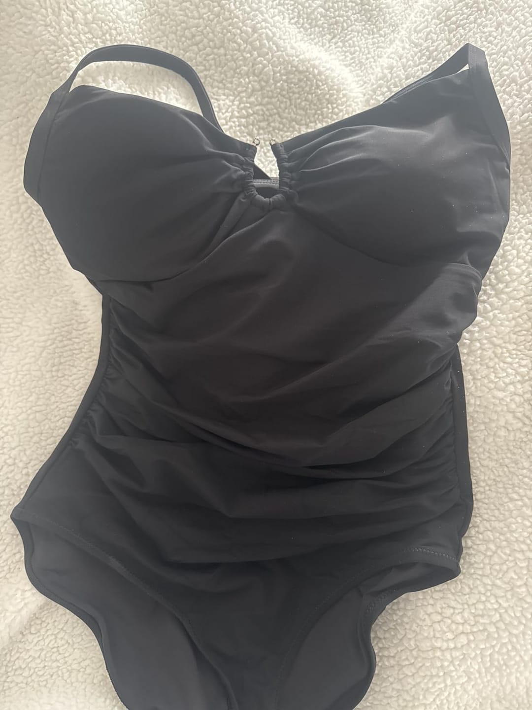 Customer photo review of Emoswim - Womens Swimsuits Tummy Control Bathing Suit Slimming One Piece U-Ring Shapewear Swimwear