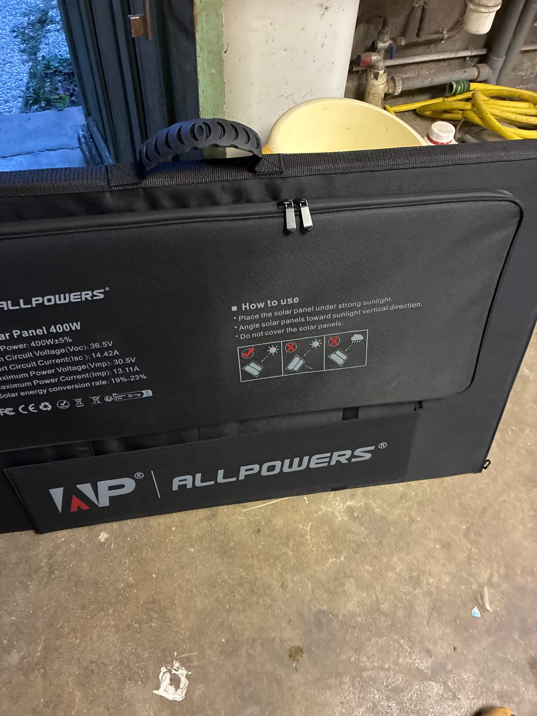 Customer photo review of 🎁 ALLPOWERS SP001 Panneau solaire 12V 21W (100% off)