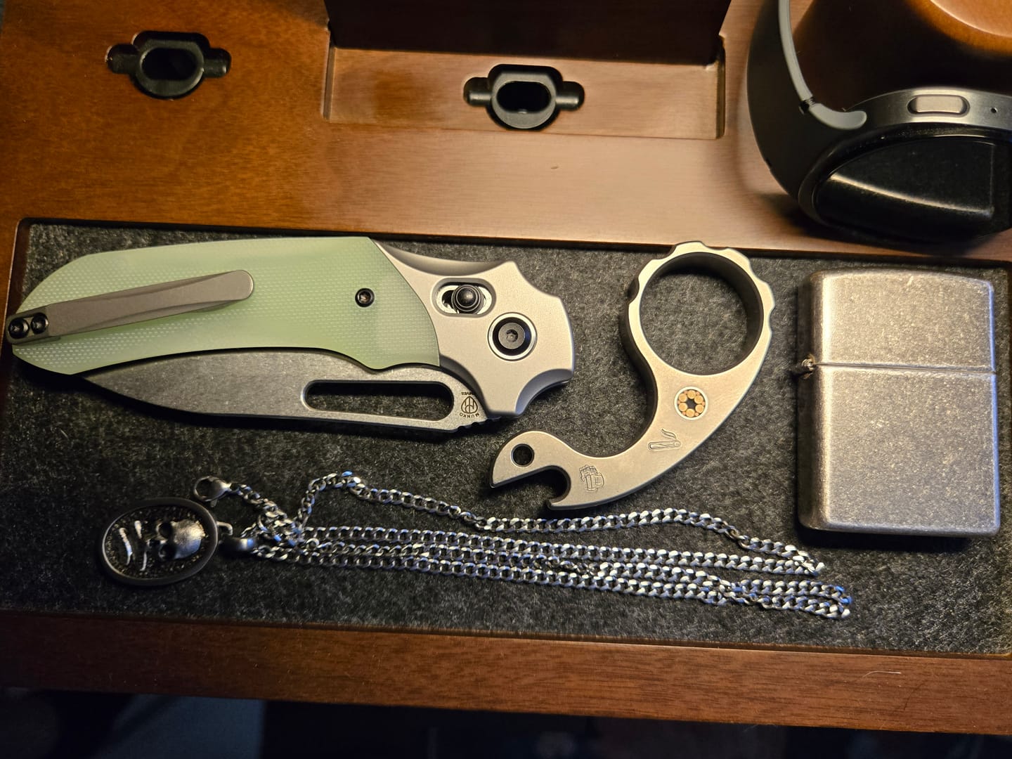 Customer photo review of Titanium EDC Multi-Tool Bottle Opener & Cigar Holder