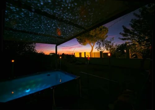 Customer photo review of Solar Floating Pool Light RGB IP65 Waterproof Colour Changing Lamp