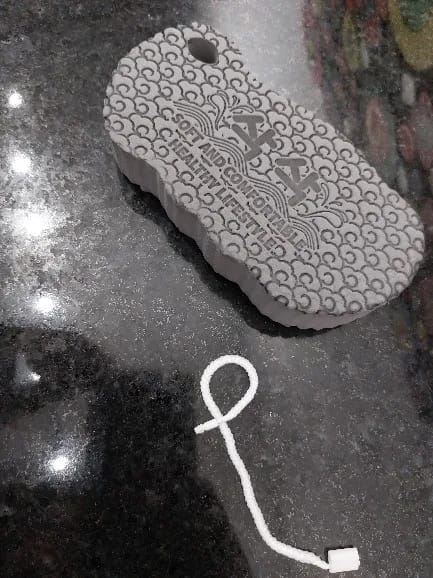 Customer photo review of Avorelio Gentle Exfoliating Bath Sponge