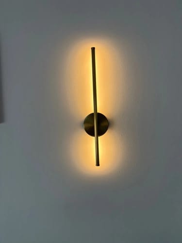 Customer photo review of Nordic Black Linear LED Wall Sconce Slim Design