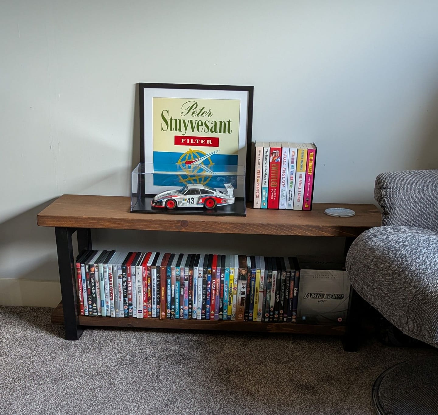 Customer photo review of Industrial style TV Stand | Media Unit