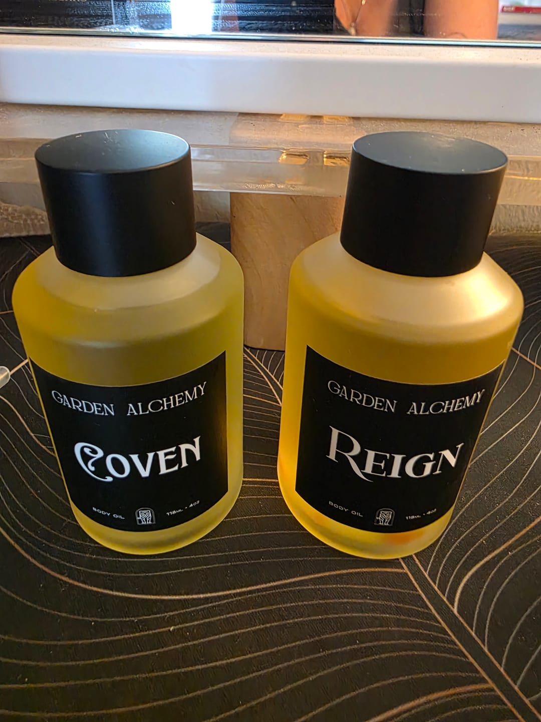 Customer photo review of REIGN BODY OIL