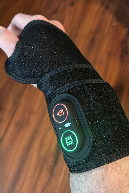 Customer photo review of ZyaVie™ 3-in-1 Red Light Wrist Wrap