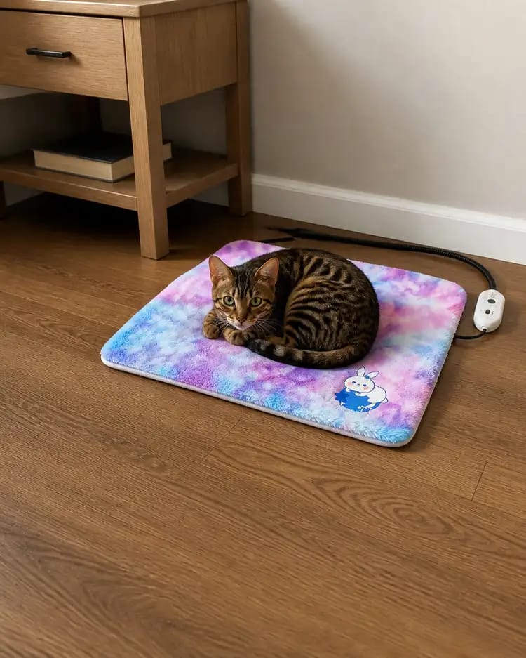 Customer photo review of CozyGlow Adjustable Pet Heating Pad