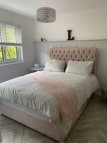 Customer photo review of Oliver Sleigh Scroll Storage Drawer Divan Bed