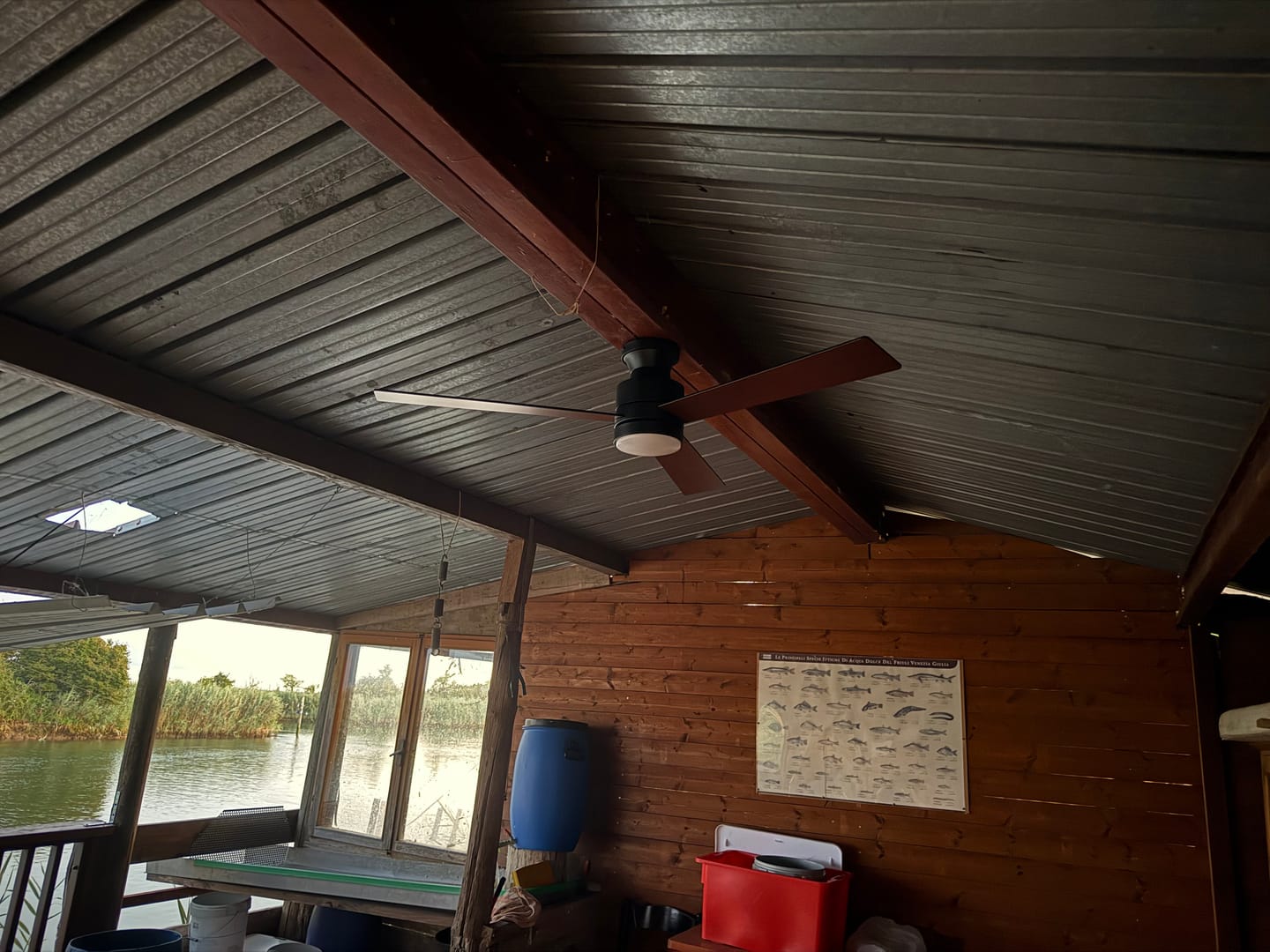 Customer photo review of OSRAM LED Deckenventilator Caju, Schwarz-Holz, 48W, 1320mm, 1120lm, CCT