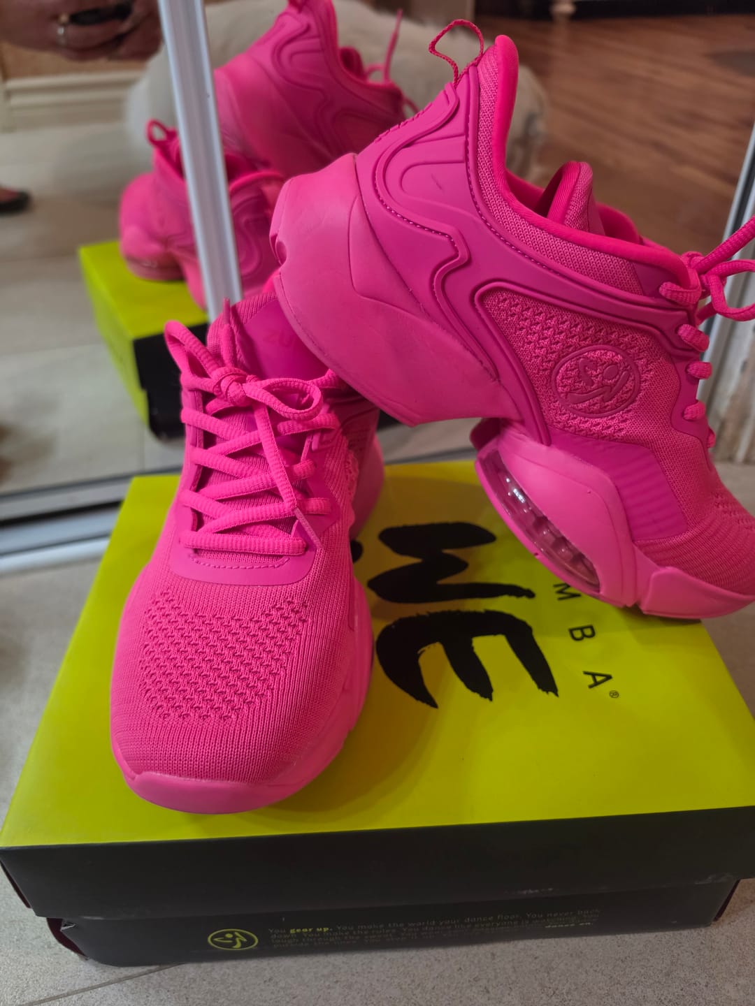 Customer photo review of Zumba Air Stomp Remix - Pink