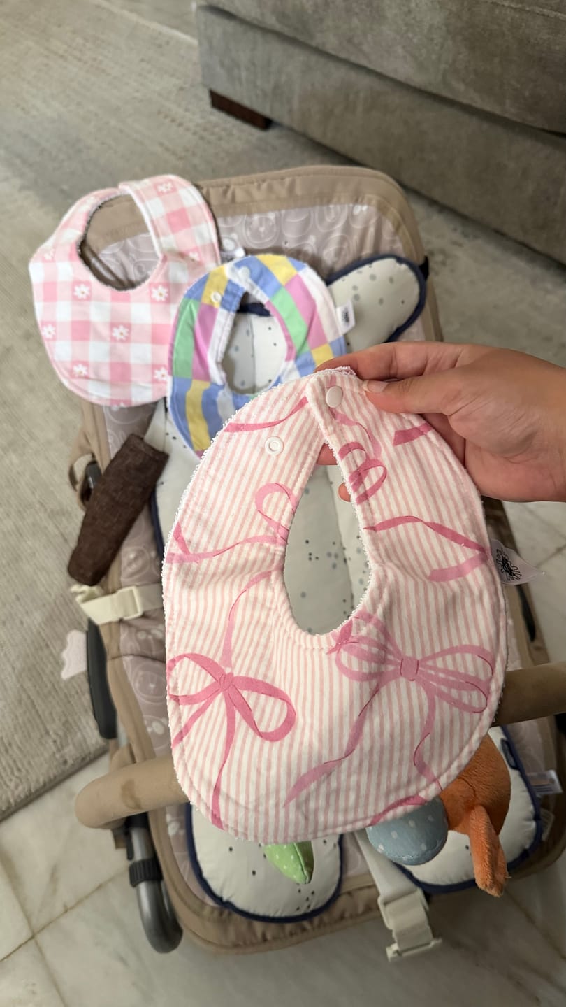 Customer photo review of Soft Ballerina Bows Signature Bib