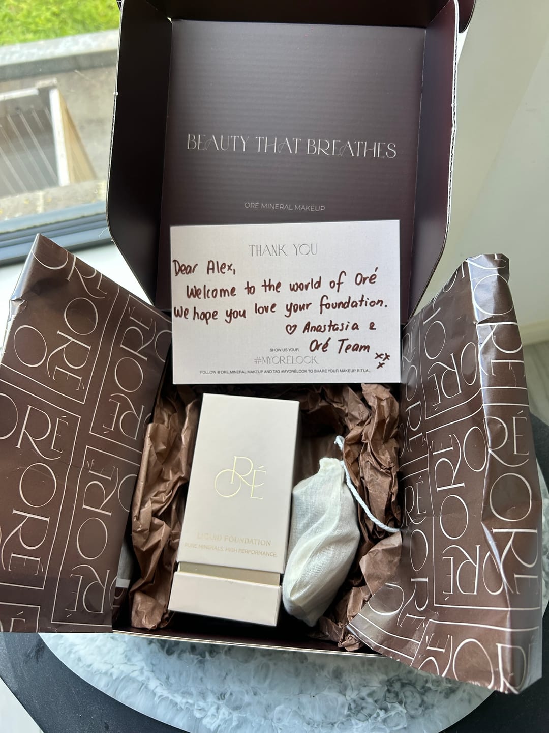 Customer photo review of Liquid Mineral Foundation
