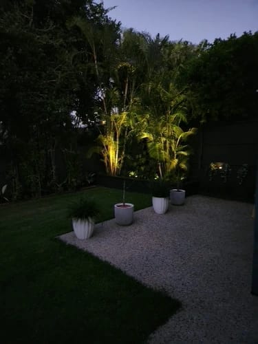 Customer photo review of Solar Garden Spotlights - 4-Pack IP65 Waterproof LED Light