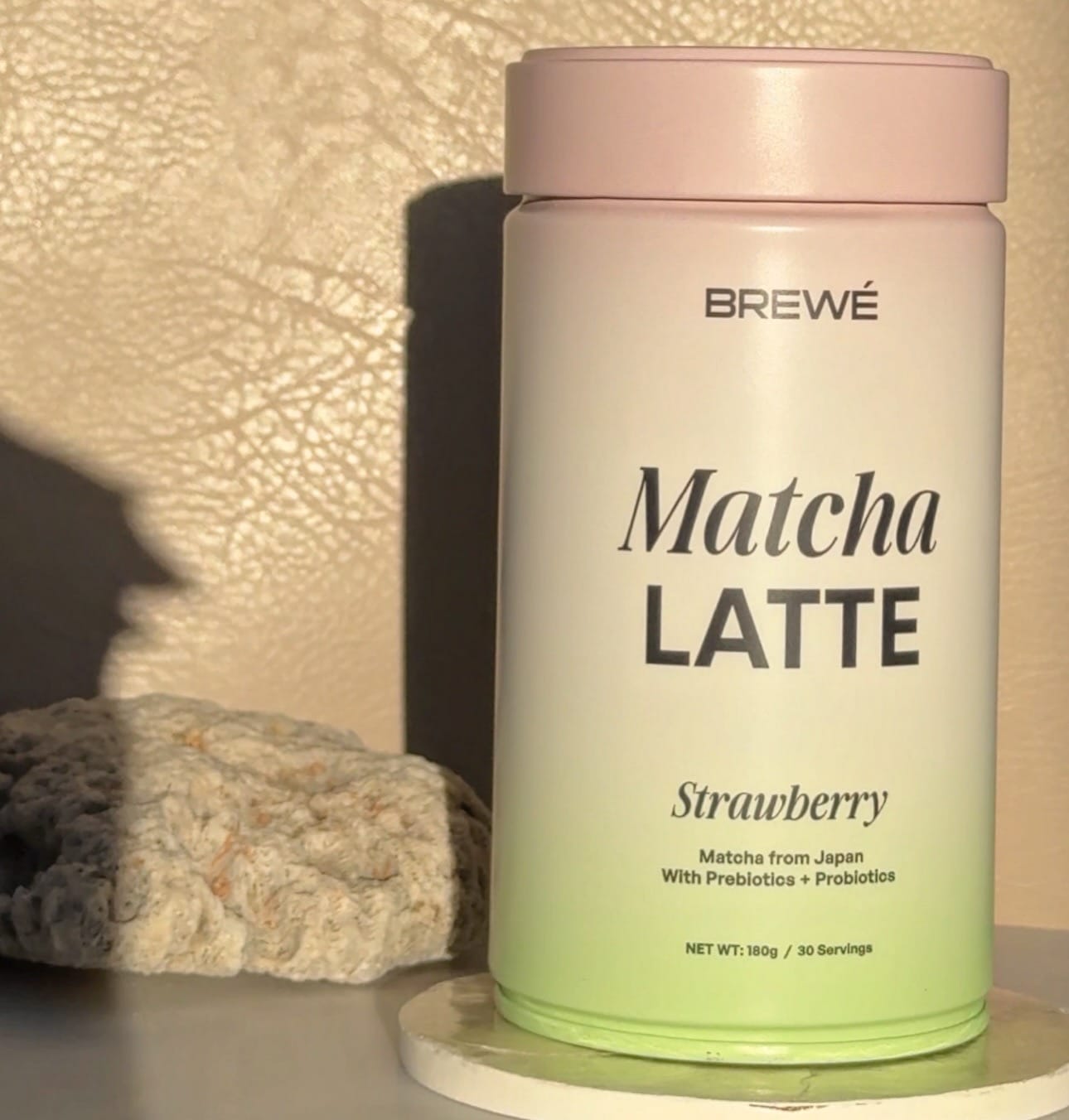 Customer photo review of Strawberry Matcha+ Latte Powder