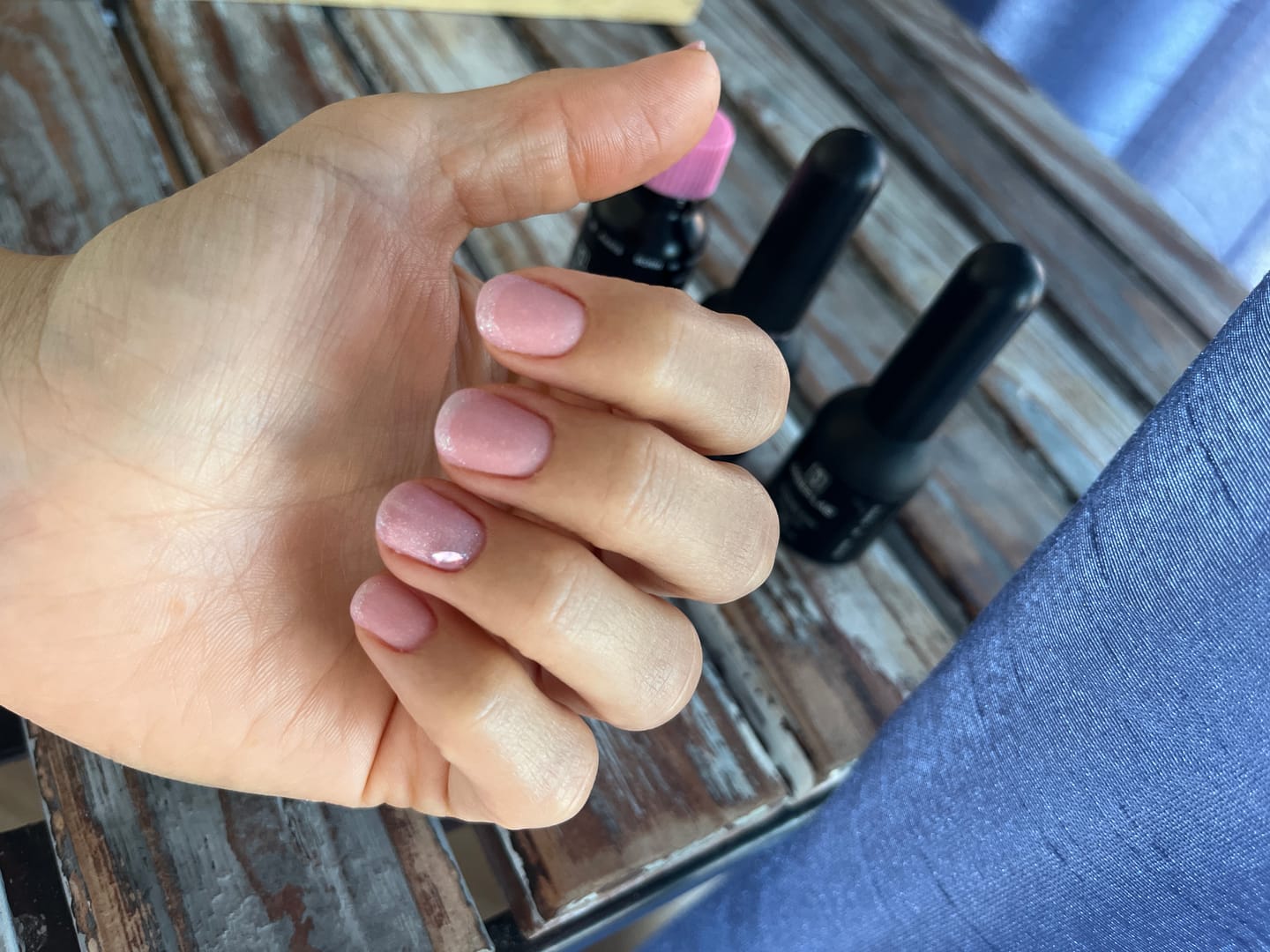 Customer photo review of Didier Lab "Хамелеон" Топ лак , No.1, Top coat, Chameleon No1