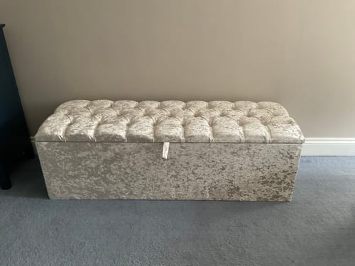 Customer photo review of Storage Ottoman Box