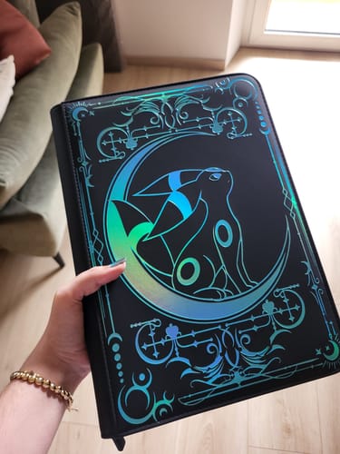 Customer photo review of Lunar Shadow Shiny 9-Pocket Trading Card Binder