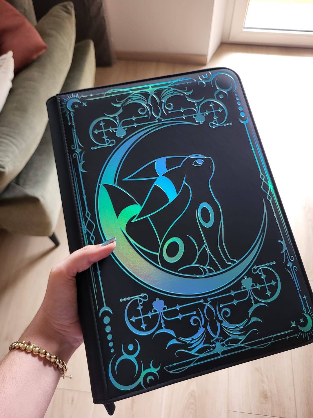 Customer photo review of Lunar Shadow Shiny 9-Pocket Trading Card Binder