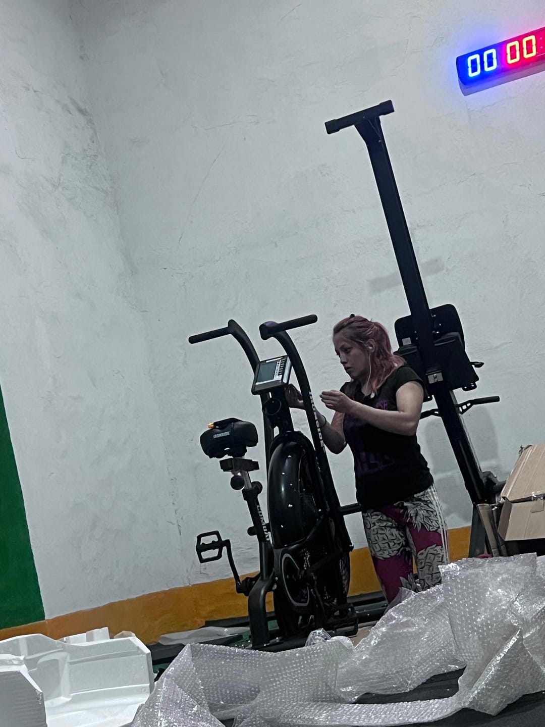 Customer photo review of IRONSIDE Combat Rower + ECHO Air Bike Pack