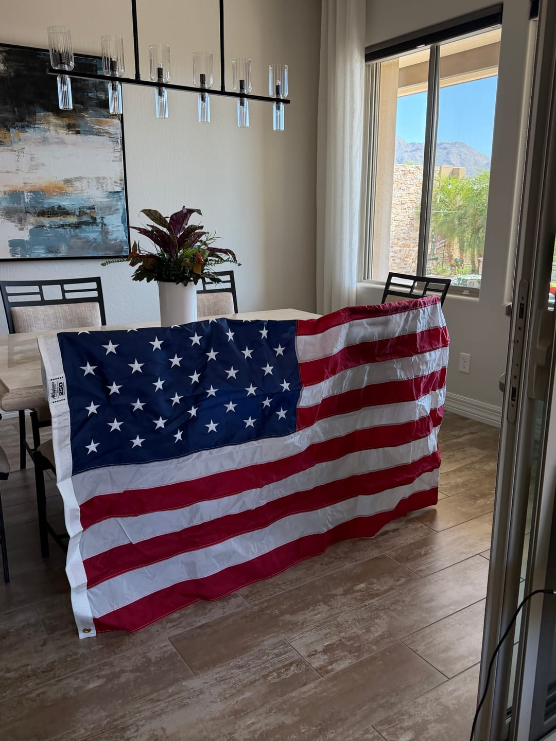Customer photo review of 4' x 6' American Flag