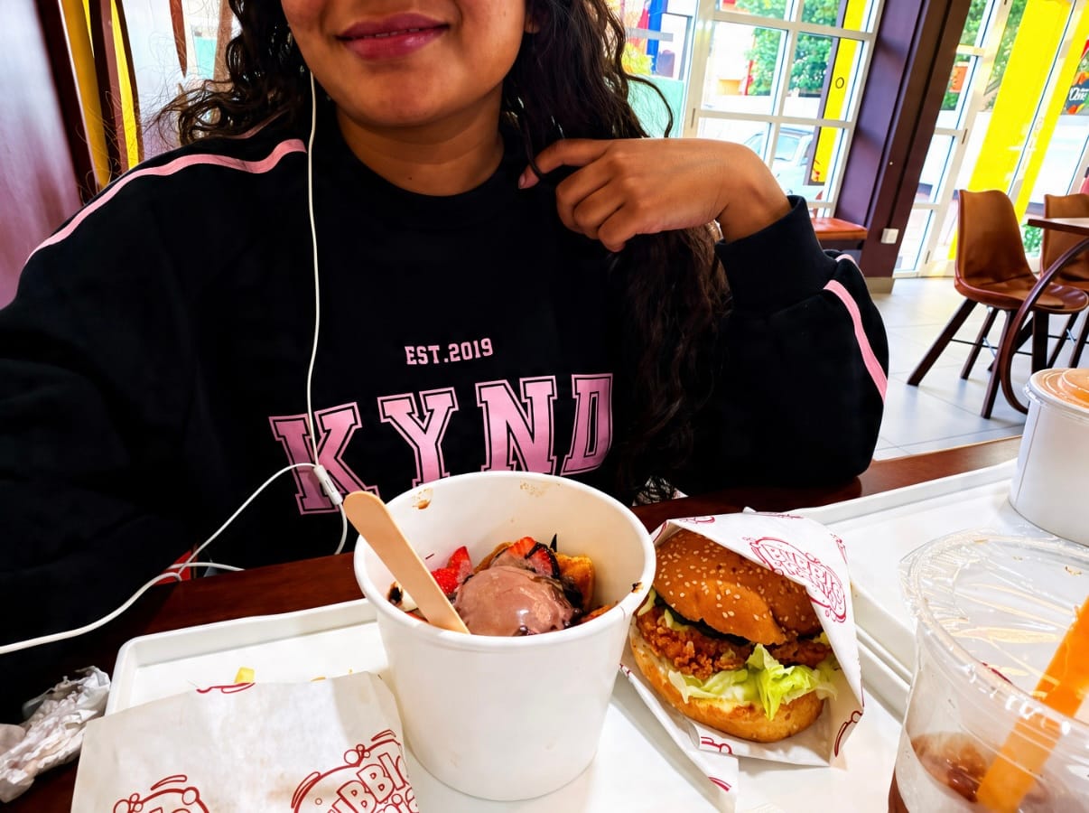 Customer photo review of Kynd Classic Jet Black Sweatshirt