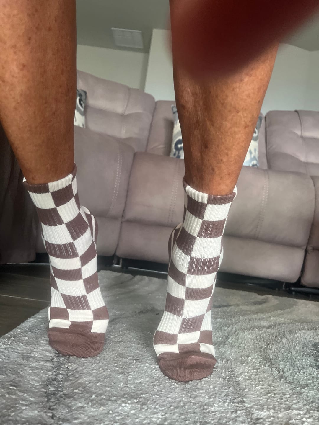 Customer photo review of Grip Checkered - Chocolate