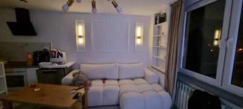 Customer photo review of Nordic Black Linear LED Wall Sconce Slim Design