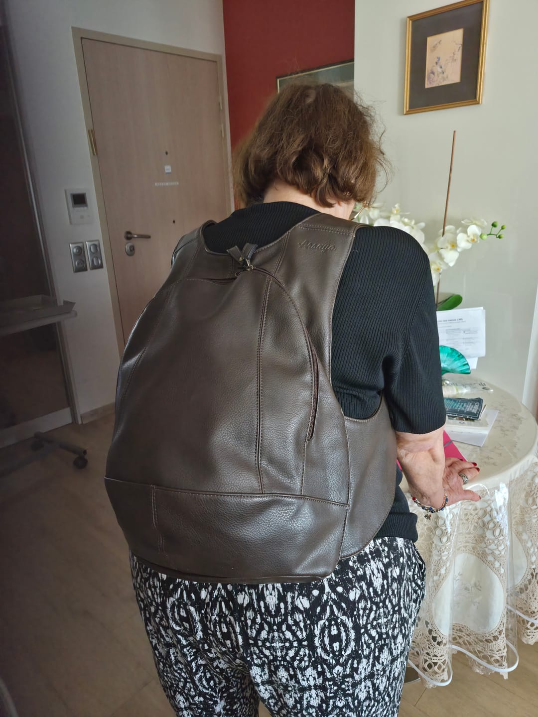 Customer photo review of Le sac à dos Vegan Original - Ergonomique et Antivol.
