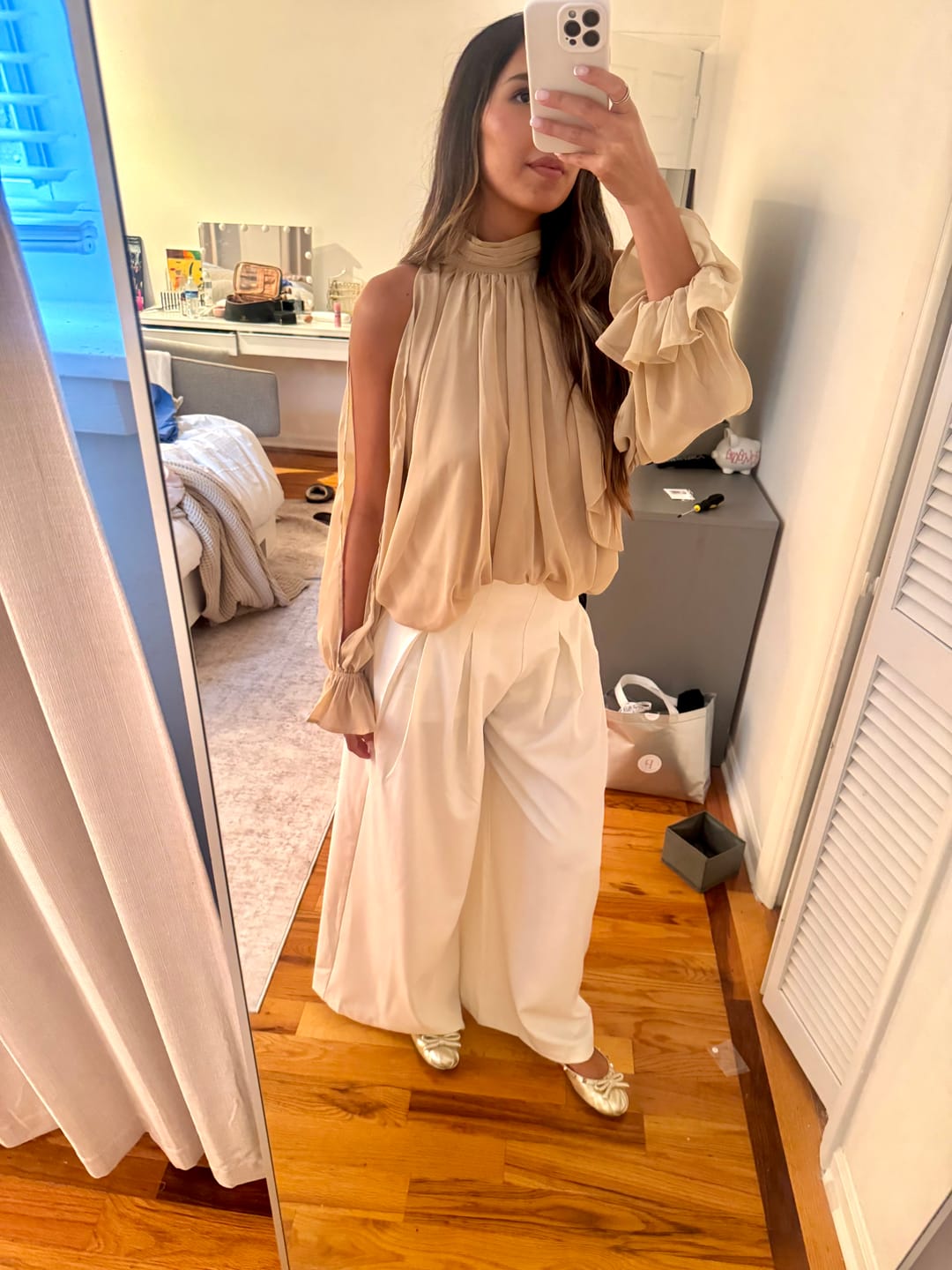 Customer photo review of Firenze Cape Blouse (Pre-Order)